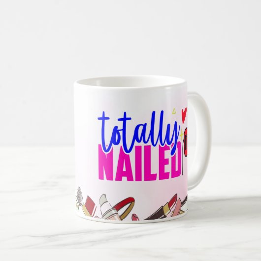 Personalisierte Farbenprägung völlig genagelt IT T Kaffeetasse (VorderseiteRechts)