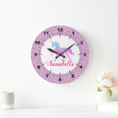 Personalisierte Farbenspiel Große Wanduhr (Zuhause)