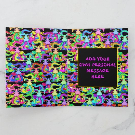 Personalisierte Farbenspielkarte Karte (Innenseite)