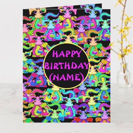 Personalisierte Farbenspielkarte Karte (Gelbe Blume)