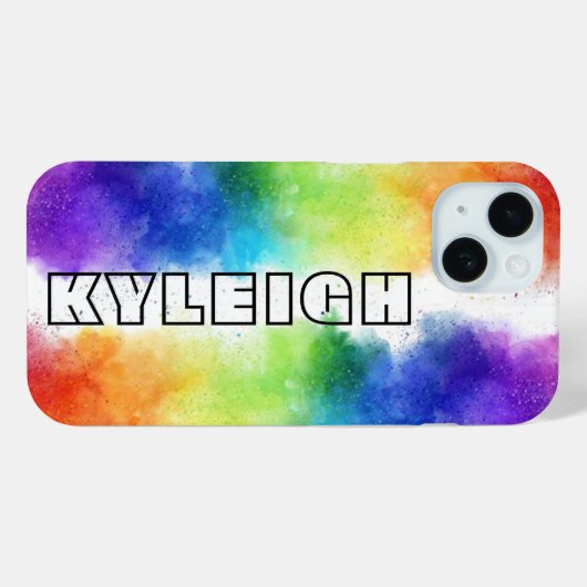 Personalisierte Farbexplosion Case-Mate iPhone Hülle (Rückseite (Horizontal))