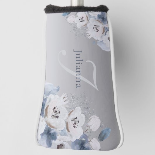 Personalisierte Farbflora-Monogramm Golf Headcover (Rotieren 90)