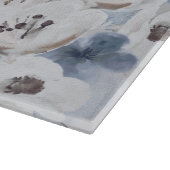 Personalisierte Farbflora-Monogramm Schneidebrett (Ecke)