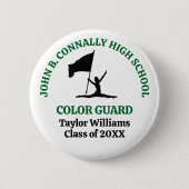 Personalisierte Farbgarde der Green High School Button (Vorderseite)