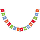 Personalisierte Farbgebung Wimpelkette (Alle)