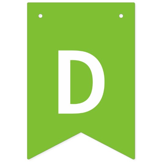 Personalisierte Farbgebung Wimpelkette (Zweite Fahne)