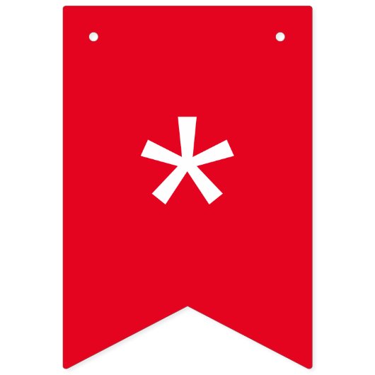 Personalisierte Farbgebung Wimpelkette (Erste Fahne)