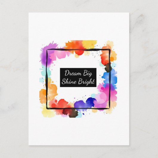 Personalisierte Farbgestaltung Zitat Wand Kunst | Postkarte (Vorderseite)