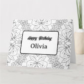 Personalisierte Farbgrüßkarte (47) Karte (Vorderseite)