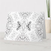 Personalisierte Farbgrüßkarte (54) Karte (Rückseite)