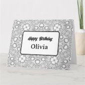 Personalisierte Farbgrüßkarte (61) Karte (Vorderseite)