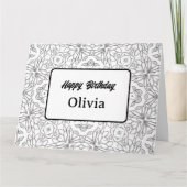 Personalisierte Farbgrüßkarte (62) Karte (Vorderseite)