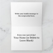 Personalisierte Farbgrüßkarte (64) Karte (Innenseite)