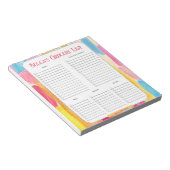 Personalisierte Farbige Bildhauerei Notizblock (angewinkelt)