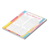 Personalisierte Farbige Bildhauerei Notizblock (Rotiert)