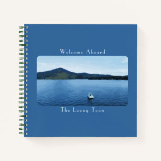 Personalisierte Farbige Bootsdekoration Pontoon Gä Notizblock