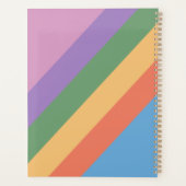 Personalisierte farbige, moderne geometrische Retr Planer (Rückseite)