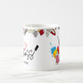 Personalisierte farbige Nagel-Boss-Tech-Tasse Kaffeetasse (Mittel)