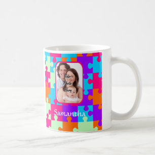 Personalisierte, farbige Puppe Kaffeetasse