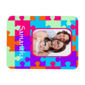 Personalisierte, farbige Puppe Magnet (Horizontal)