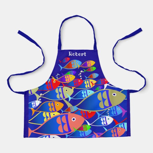 Personalisierte farbige Schürze (Vorderseite)
