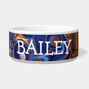 Personalisierte Farbigkeit Abstrakter Fluid Art Napf