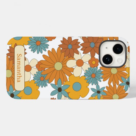 Personalisierte Farbigkeit der Blume Case-Mate iPhone Hülle (Rückseite (Horizontal))