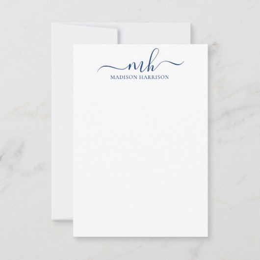 Personalisierte Farbinitialen und Mitteilungskarte (Vorderseite)