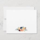 Personalisierte Farbmischungen aus geblümten Gold- Mitteilungskarte (Rückseite)