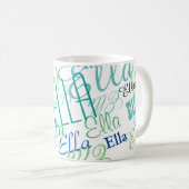 Personalisierte Farbnamen Kaffeemarke Tasse (VorderseiteRechts)