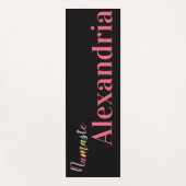 Personalisierte Farbschrift Yogamatte (Vorderseite)