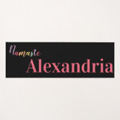 Personalisierte Farbschrift Yogamatte (Vorderseite (Horizontal))