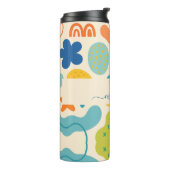 Personalisierte Farbspritze Abstrakter Wärmeleiter Thermosbecher (Nach links gedreht)