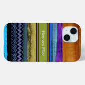 Personalisierte Farbstreifen Case-Mate iPhone Hülle (Rückseite (Horizontal))