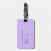 Personalisierte Farbstreifen mit Goldstrimmen - Ge Gepäckanhänger (Rückseite vertikal)