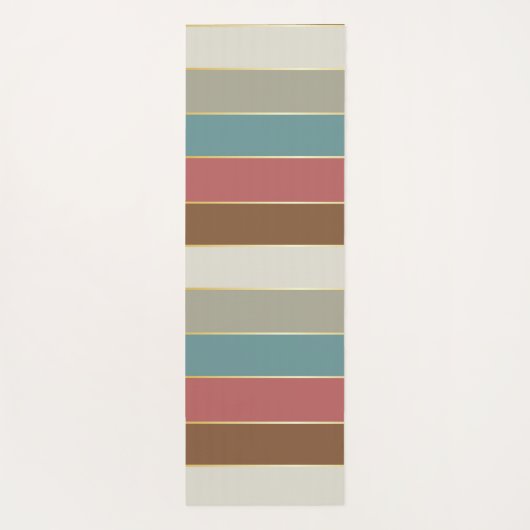 Personalisierte Farbstreifen Yogamatte (Rückseite)