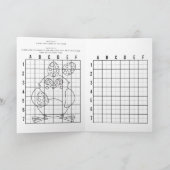 Personalisierte Färbung und Zeichnend Osteraktivit Feiertagskarte (Innenseite)