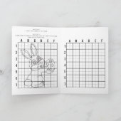 Personalisierte Färbung und Zeichnend Osteraktivit Feiertagskarte (Innenseite)