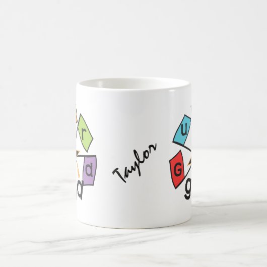 Personalisierte Farbwächter Abschluss Tasse (Mittel)