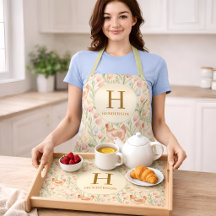 Personalisierte Farmhouse-Monogramm-Schürze
