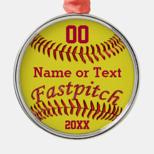 Personalisierte Fastpitch Softball-Geschenke für Ornament Aus Metall
