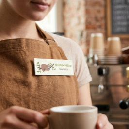 Personalisierte Faultier-Kaffeebar Namensschild