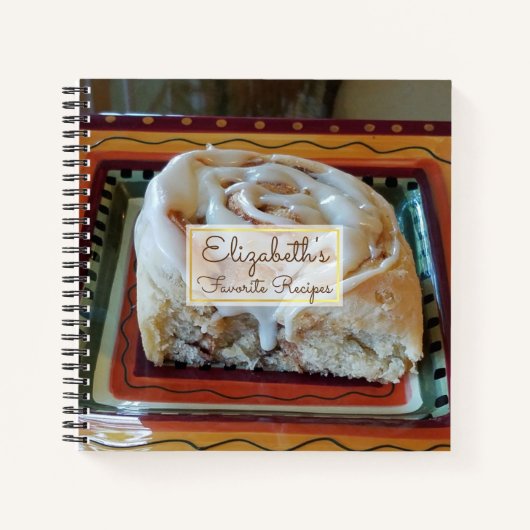 Personalisierte "Favoritenrezepte" (Ihr Foto) Notizblock (Vorderseite)