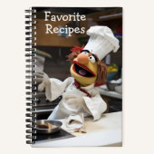 Personalisierte Favoritenrezepte Notizblock (Vorderseite)