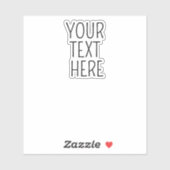 Personalisierte Favoritentext-benutzerdefinierte R Aufkleber (Blatt)