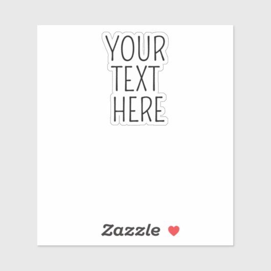 Personalisierte Favoritentext-benutzerdefinierte R Aufkleber (Blatt)