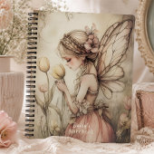 Personalisierte Fee mit Whimsical Butterfly Wings Notizblock