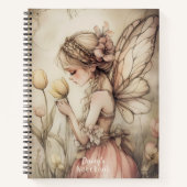 Personalisierte Fee mit Whimsical Butterfly Wings Notizblock (Vorderseite)