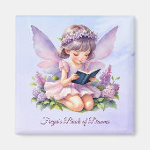 Personalisierte Feen-Kunst Freya Träume Magnet (Vorne)