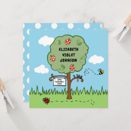 Personalisierte Feier Bäume Geburtserklärung